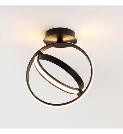 Jonathan Y - Nicole 14.25" Semi-Flush Mount