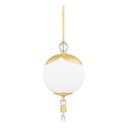 Hudson Valley - KBS1748701S-AGB - Perla 10" Pendant