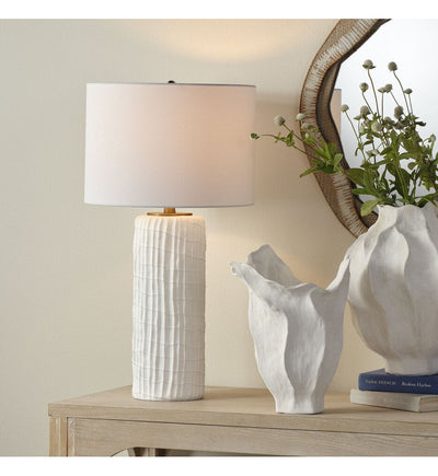 Jamie Young - LS9TRUNKWH - Trunk 28" Table Lamp
