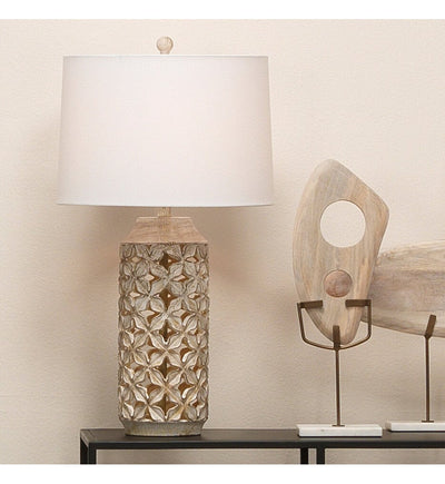 Lifestyle by JY - LSFLORAWH - Flora 27.5" Table Lamp