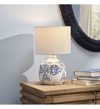 Lifestyle by JY - LSRUBYWHBL - Ruby 15" Table Lamp