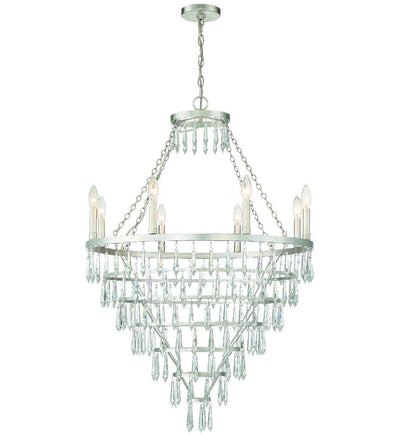 Crystorama - LUC-A9068-SA - Lucille 28" Chandelier