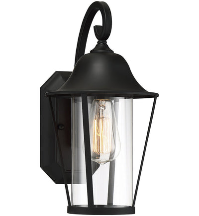 Meridian - M50023BK - Meridian 14" Outdoor Wall Sconce