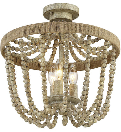 Meridian - M60002-97 - Meridian 15" Semi-Flush Mount