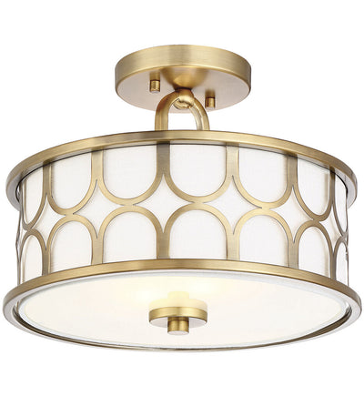 Meridian - Meridian 13" Semi-Flush Mount