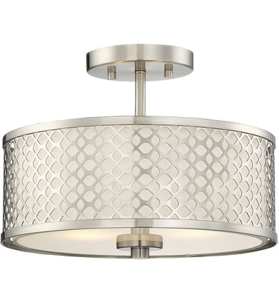 Meridian - Meridian 13" Semi-Flush Mount