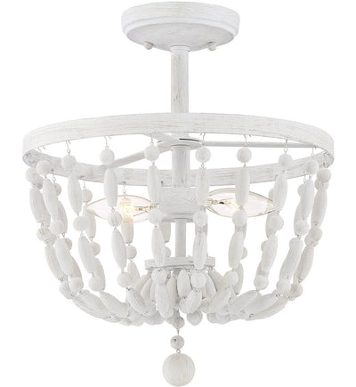 Meridian - M60028DW - Meridian 13" Semi-Flush Mount