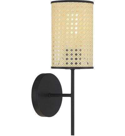 Meridian - M90080MBK - Meridian 15" Wall Sconce
