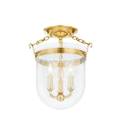 Hudson Valley - MDS1600-AGB - Rousham 12.75" Semi-Flush