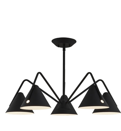 Justice Design Group - NSH-4245-MBTX - Zag 28" Chandelier