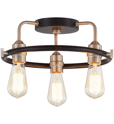 Justice Design Group - NSH-4310-MBBR - Volta 16.5" Flush Mount