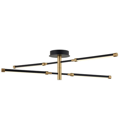 Justice Design Group - NSH-4447-MBBR - Fianco 36" Semi-Flush
