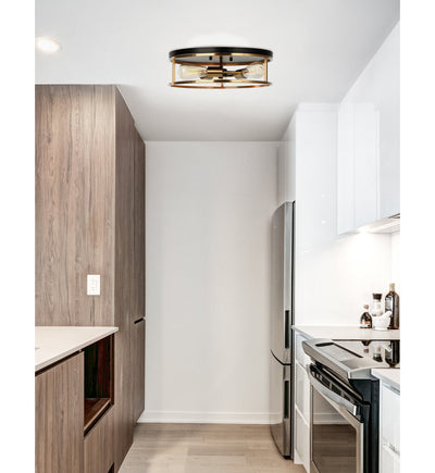 Justice Design Group - NSH-4480-MBBR - Knox 16" Flush Mount