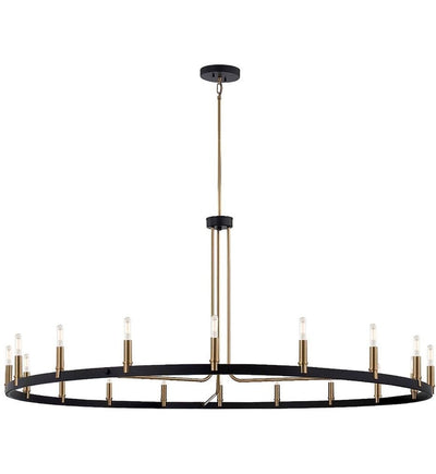 Justice Design Group - NSH-8046-MBBR - Clayton 60" Chandelier