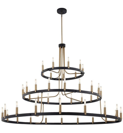 Justice Design Group - NSH-8049-MBBR - Clayton 60" Chandelier