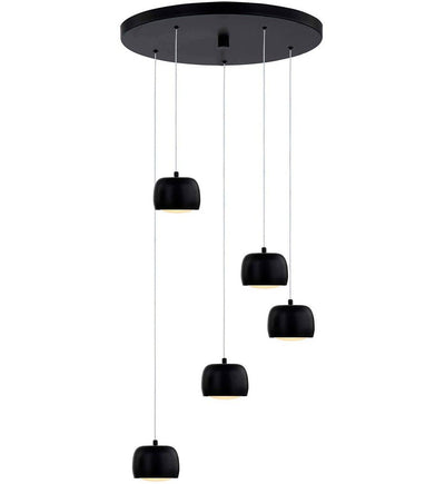 Justice Design Group - NSH-8118-MBLK - Frascati 4.5" Pendant