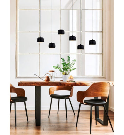 Justice Design Group - NSH-8119-MBLK - Frascati 4.5" Chandelier