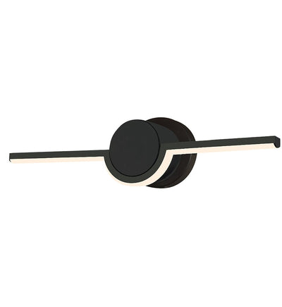 Justice Design Group - NSH-9081-MBLK - Semicirculo 16" Bath Vanity Light