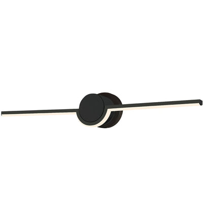 Justice Design Group - NSH-9085-MBLK - Semicirculo 24" Bath Vanity Light