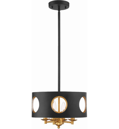 Crystorama - ODE-700-BK-GA - Odelle 14" Pendant