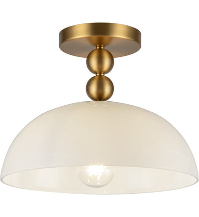 Alora Mood - Paisley 11.875" Semi-Flush Mount