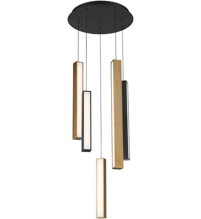 Modern Forms - PD-64805R-BK/AB-BK - Chaos 17" Pendant