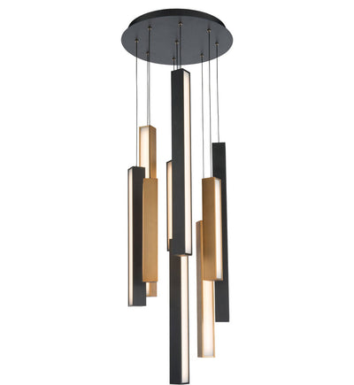 Modern Forms - PD-64809R-BK/AB-BK - Chaos 17" Pendant