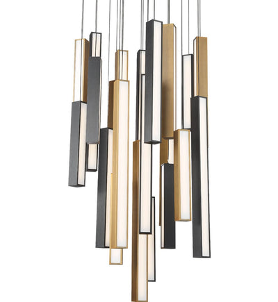 Modern Forms - PD-64821R-BK/AB-BK - Chaos 26" Pendant