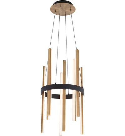 Modern Forms - PD-87914-BK/AB - Harmonix 14" Chandelier