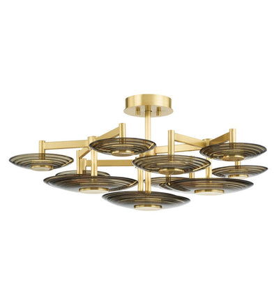 Hudson Valley - PI1892609-AGB - Griston 44" Semi-Flush Mount