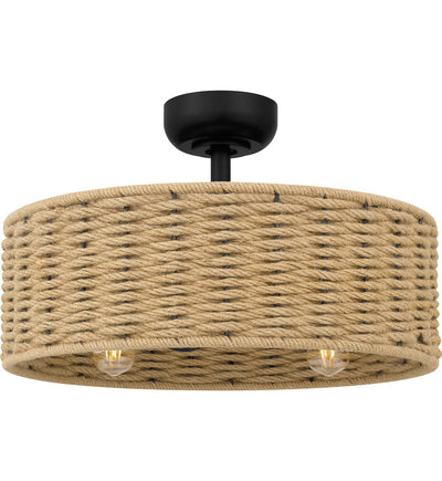 Quoizel - QFA6201MBK - Islander 22" Fandelier