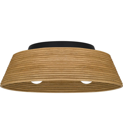 Quoizel - QFL6167MBK - Zahara 18.25" Flush Mount
