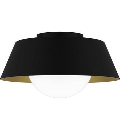 Quoizel - QFL6182MBK - Damascus 16" Flush Mount