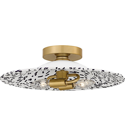 Quoizel - QFL6789LGB - Indigo 15.75" Flush Mount