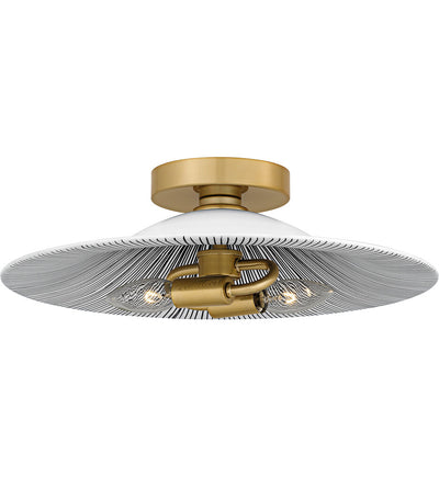 Quoizel - QFL6789LGK - Indigo 15.75" Flush Mount