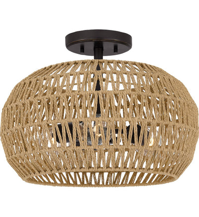 Quoizel - QSF4034PN - Casablanca 10" Semi-Flush Mount