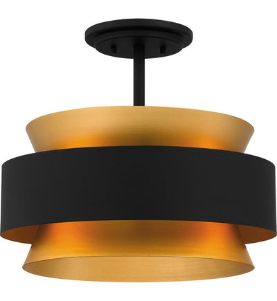 Quoizel - QSF5570EK - Hagley 14.75" Semi-Flush Mount
