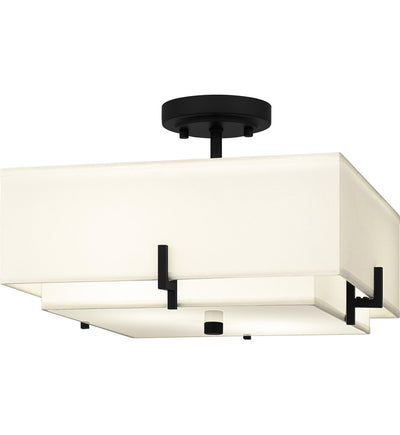 Quoizel - QSF6178MBK - Renzo 14.25" Semi Flush