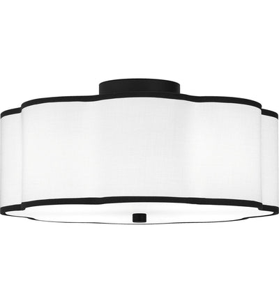 Quoizel - QSF6179MBK - Mabry 16" Semi Flush