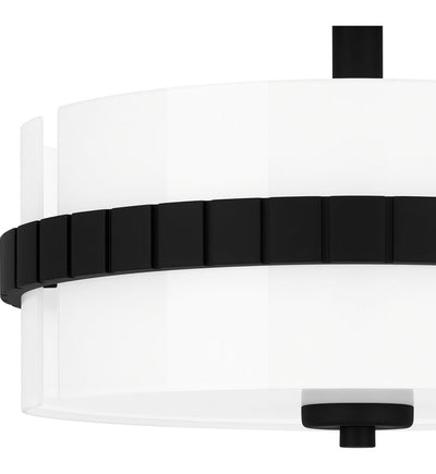 Quoizel - QSF6195MBK - Baud 14" Semi Flush