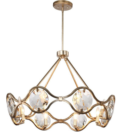 Crystorama - QUI-7628-DT - Quincy 29.5" Chandelier