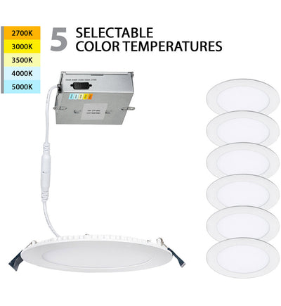 WAC Limited - R4ERDR-W9CS-WT-6 - Lotos 4in LED 5-CCT Round Recessed Kit
