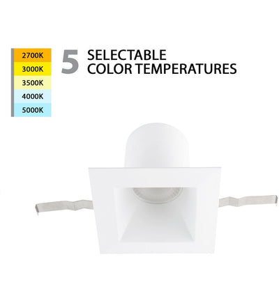 WAC Limited - R6DSDR-F9CS-WT - Blaze LED 6in Square Recessed Light with Remodel Housing 5-CCT Selectable
