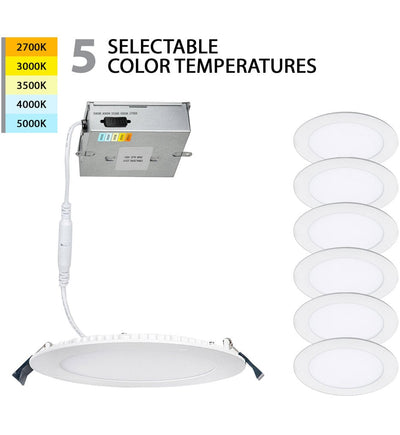 WAC Limited - R6ERDR-W9CS-WT-6 - Lotos 6in LED 5-CCT Round Recessed Kit
