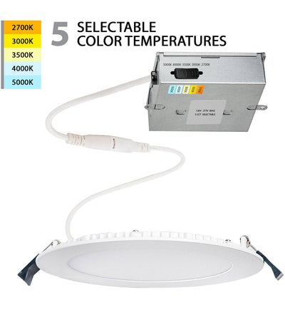 WAC Limited - R6ERDR-W9CS-WT - Lotos 6in LED 5-CCT Round Recessed Kit