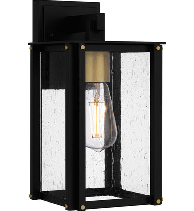 Quoizel - ROB8406MBK - Robbins 12" Outdoor Wall Sconce