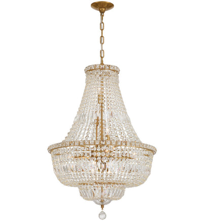 Crystorama - ROS-A1009-AG-CL-MWP - Roslyn 22-Inch Chandelier