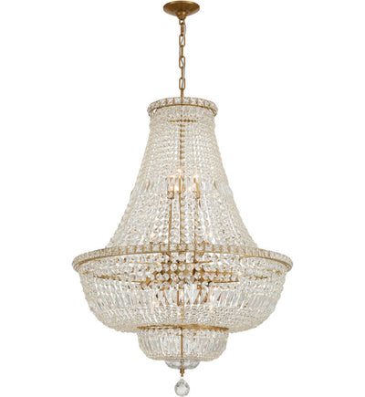 Crystorama - ROS-A1015-AG-CL-MWP - Roslyn 28-Inch Chandelier