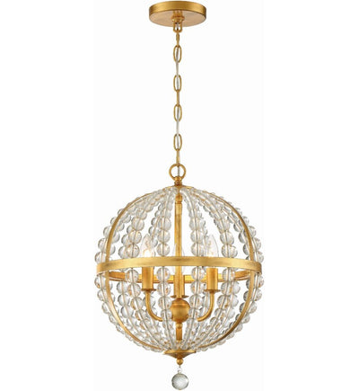 Crystorama - ROX-A9003-GA - Roxy 14" Chandelier