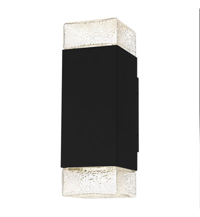 Quoizel - SAX8405MBK - Saxton 14" Outdoor Wall Sconce